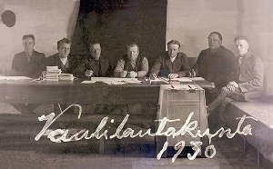 Oksavan vaalilautakunta syksyllä 1930