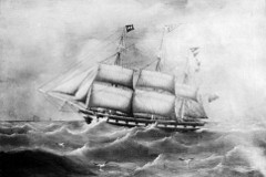 [Kuva: Raahelainen fregatti Ilion, rak. 1859. Omistaja Reinin yhtiö.]